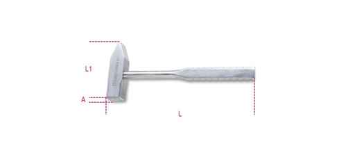 Beta 1370INOX – Martello tipo tedesco per meccanici in acciaio inossidabile