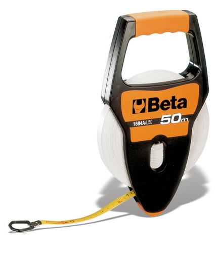 Beta 1694A/L – Rotelle metriche con impugnatura cassa in ABS antiurto nastro in fibra di vetro ricoperto in PVC