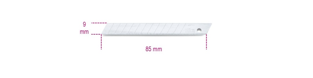 [017700010] 10 lame a settori 9 mm per cutter 1770 e 1770A Beta 1770RL