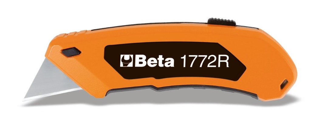 [017720006] Cutter a lama trapezoidale retrattile, fornito con 5 lame Beta 1772R