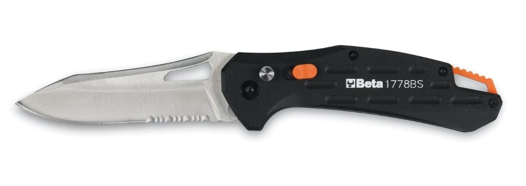 [017780035] Coltello a serramanico con lama seghettata Beta 1778BS
