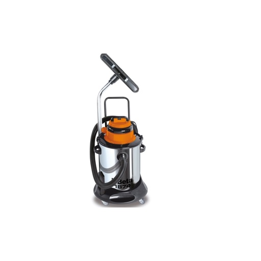 Beta 1874 – Aspiratore 50 litri per solidi e liquidi bidone in acciaio INOX