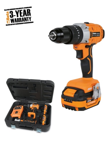Beta 1972/K20V-13BMC – Kit trapano avvitatore a percussione 20V BRUSHLESS
