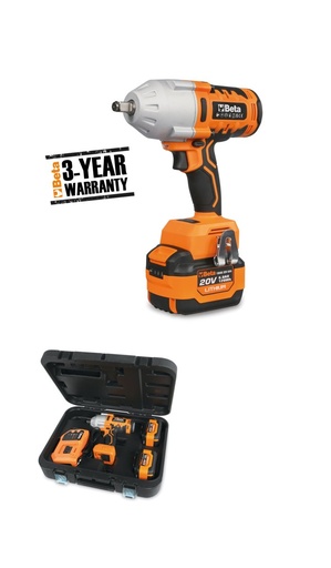 Beta 1984/K1200 – Avvitatore reversibile a batteria 20V brushless da 1/2" - 1200 Nm