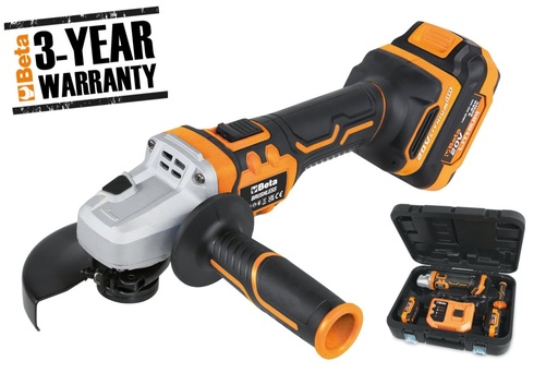 Beta 1986/K20V-125 – Kit smerigliatrice angolare a batteria 20V BRUSHLESS