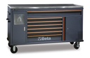 Beta C45PRO 2.0 MWS/X – Cassettiera mobile Work Station con 7 cassetti e cestino portarifiuti integrato