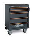 Beta C45PRO 2.0 C5 – Cassettiera mobile con 5 cassetti per arredo officina C45PRO 2.0