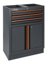 Beta C45PRO 2.0 M3A – Modulo fisso con 3 cassetti e 2 antine per arredo officina C45PRO 2.0