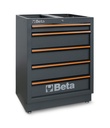 Beta C45PRO 2.0 M5 – Modulo fisso con 5 cassetti per arredo officina C45PRO 2.0