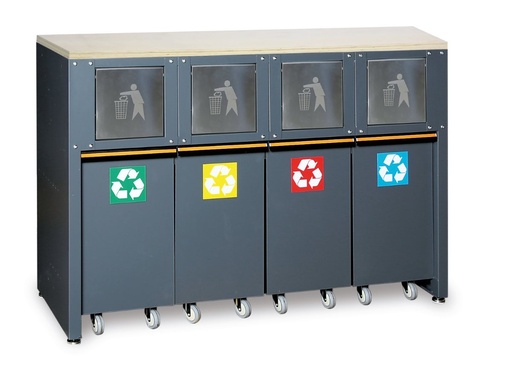 Beta C45PRO 2.0 RD/W – Modulo fisso raccolta differenziata per arredo officina C45PRO 2.0