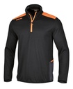 Beta 7563N – Micropile gird fleece con zip corta, nero