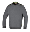 Beta 7642G – Felpa girocollo con inserti neri sulle spalle e dettaglio verde fluo