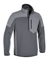 Beta 7643G – Felpa zip corta, 80% cotone, 20% poliestere, 280 g, antracite/grigio chiaro