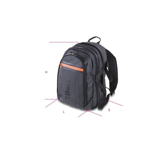 Beta 9541F – Zaino in poliestere spalmato/poliestere oxford 600D, dimensioni 50x33x16 cm