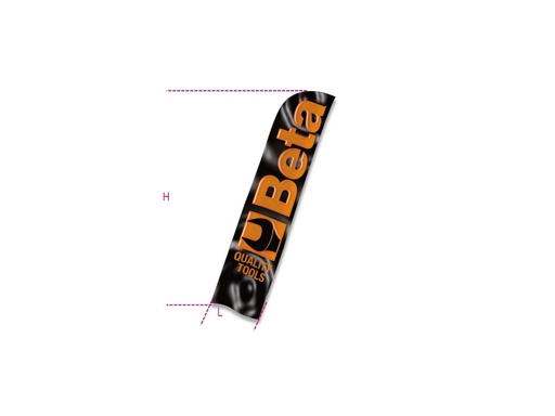 Beta 9561VV – Bandiera a vela mt 3,50x0,75 con asta