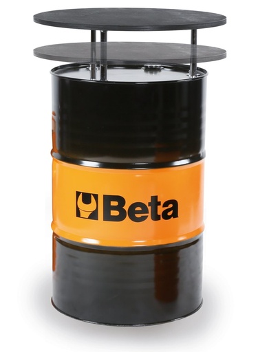 Beta 9565T – Tavolo in lamiera d’acciaio con piano in legno multistrato di betulla verniciato.