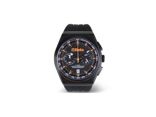 Beta 9593A – Cronografo, cassa in acciaio, water resistant 5ATM, cinturino in silicone