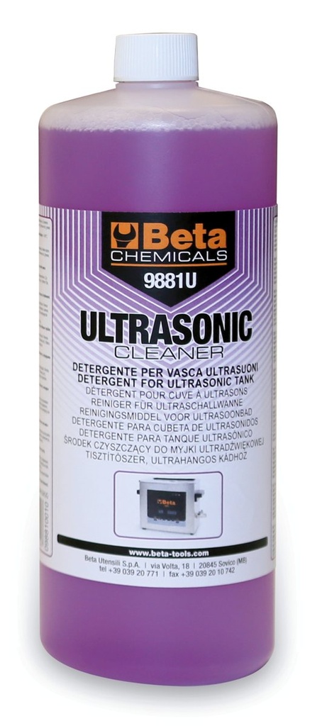 [098810010] Detergente industriale alcalino per vasca ultrasuoni. Beta 9881U 1 (1-2)