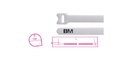 Beta 1748-BV – Fascette in velcro riapribili a strappo, colore bianco