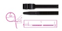Beta 1748-N2D – Fascette in nylon, colore nero UV resistant