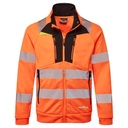 DX4 Felpa Hi-Vis con collo a imbuto e chiusura a zip