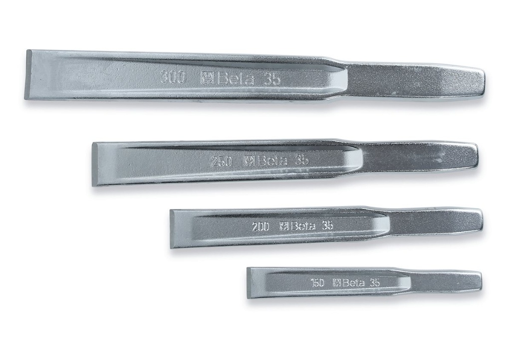 [000350506] Serie di 4 scalpelli nervati Beta 35/S4