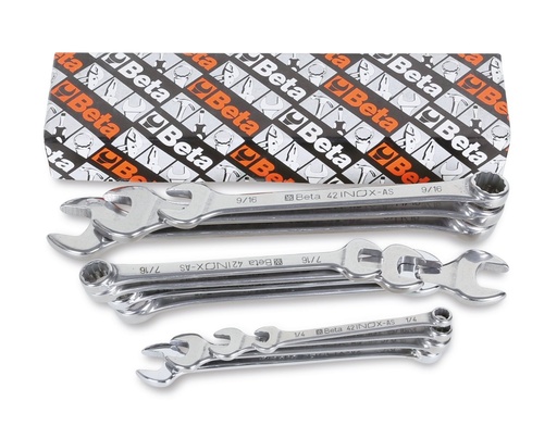 Beta 42INOX/S – Serie di chiavi combinate inossidabili