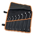 Beta 90/B8N – Serie di 8 chiavi poligonali doppie curve (art. 90) in busta avvolgibile di poliestere resistente