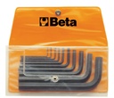Beta 96N/B – Serie di 10 chiavi maschio esagonale piegate (art. 96N) in busta