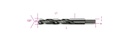 Beta 412A – Punte elicoidali cilindriche serie corta in acciaio HSS rettificate brunite con codolo ridotto di 13 mm
