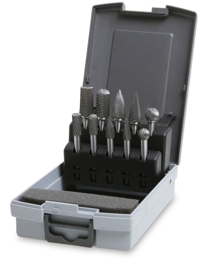 Beta 426MD/SP10 – Serie di 10 lime rotative in metallo duro per acciaio e acciaio inox