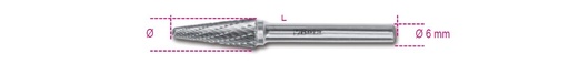 Beta 426MD/TA – Lime rotative in metallo duro taglio incrociato HM4