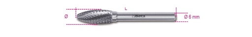 Beta 426MD/OG – Lime rotative in metallo duro taglio incrociato HM4