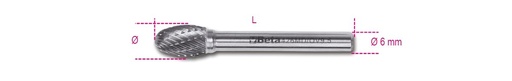 Beta 426MD/OV – Lime rotative in metallo duro taglio incrociato HM4