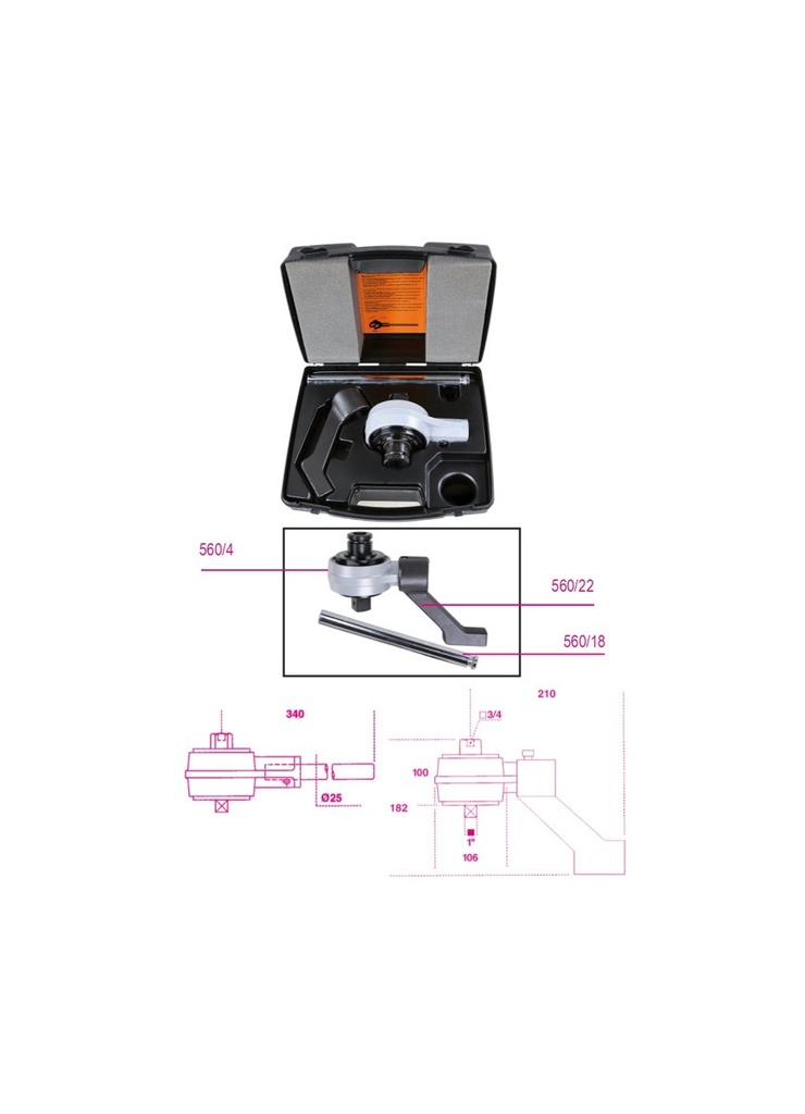 [005600004] MOLTIPLICATORE DI COPPIA, RAPPORTO 5:1 Beta 560/4
