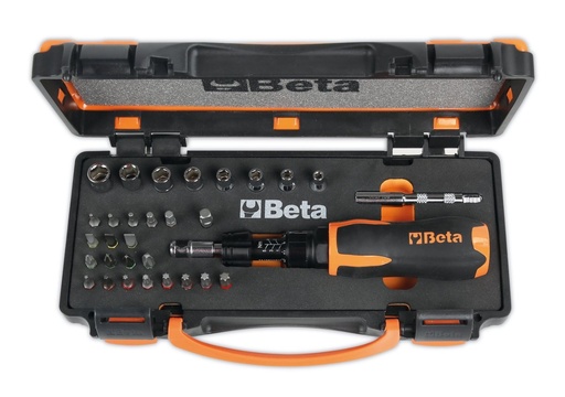 Beta 584/C31 – Assortimento di 1 giravite dinamometrico, 8 chiavi a bussola esagonali, 20 inserti per avvitatori e 2 accessori