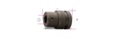 Beta 727PI/16 1/2 – Bussola portainserti Macchina con attacco quadro femmina 1/2" fosfatata