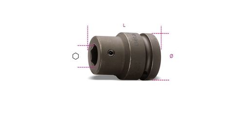 Beta 727PI/22 – Bussola portainserti Macchina con attacco quadro femmina 1" fosfatata