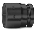 Beta 728 – Chiavi a bussola Macchina con attacco quadro femmina 3/4" bocca esagonale serie normale, fosfatate
